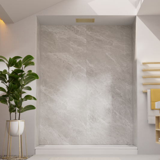 ULICI Panels Black Pearl Tile Tub/Shower Wall Kit