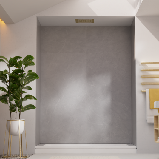 ULICI Panels Catania Grey Tile Tub/Shower Wall Kit