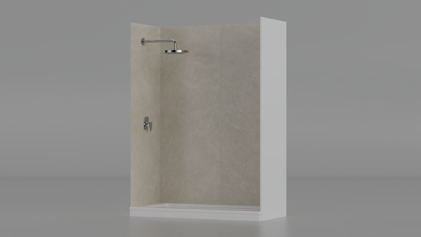 ULICI Panels Travertine Tile Tub/Shower Wall  Kit
